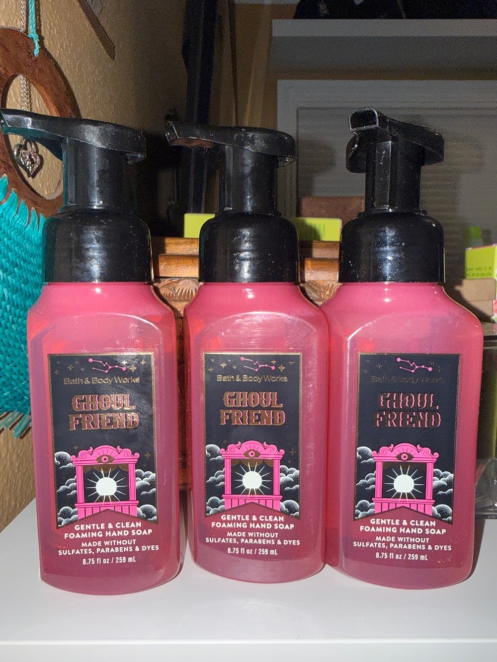 Bath & Body Works Pink Ghoul Friend Foaming Hand Soap Trio
